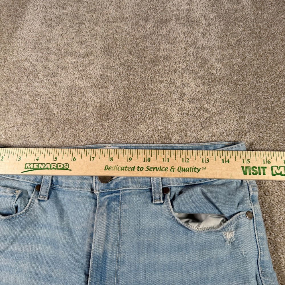 Paige Rory Crop Flare Jeans Women Size 30 Light Wash Distressed Raw Hem READ - Picture 6 of 11